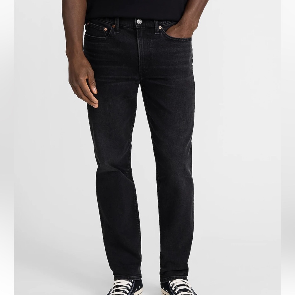 Men's Express athletic slim black jeans